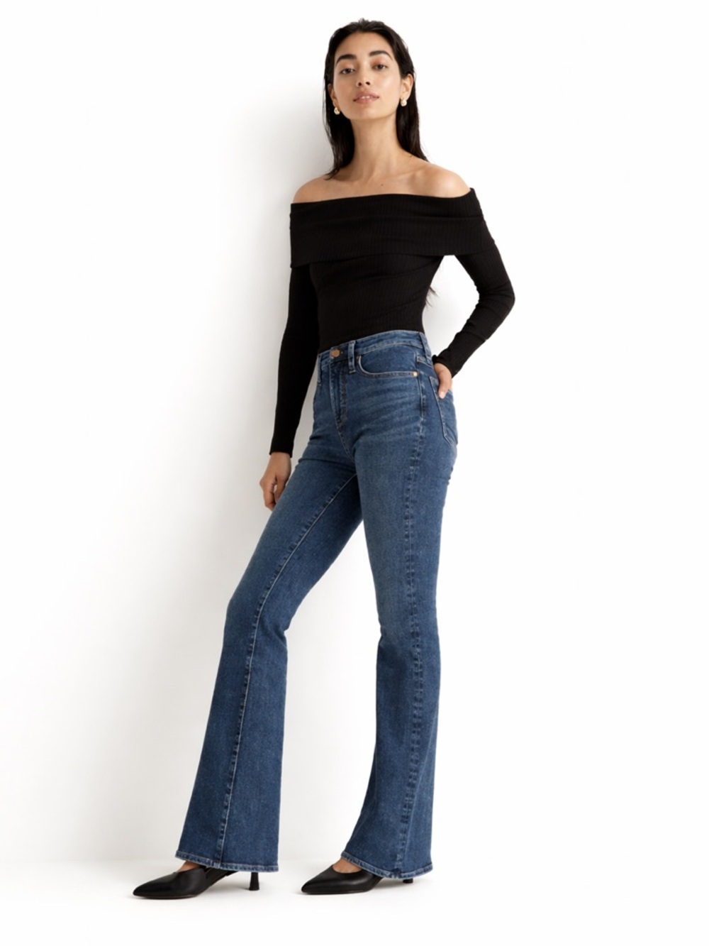 Madewell 16 (33) Skinny Flare Jeans 0438 Alvord Wash Instacozy Edition NN479